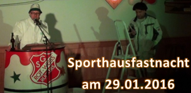 Sporthausfastnacht am Freitag, den 29.01.2016