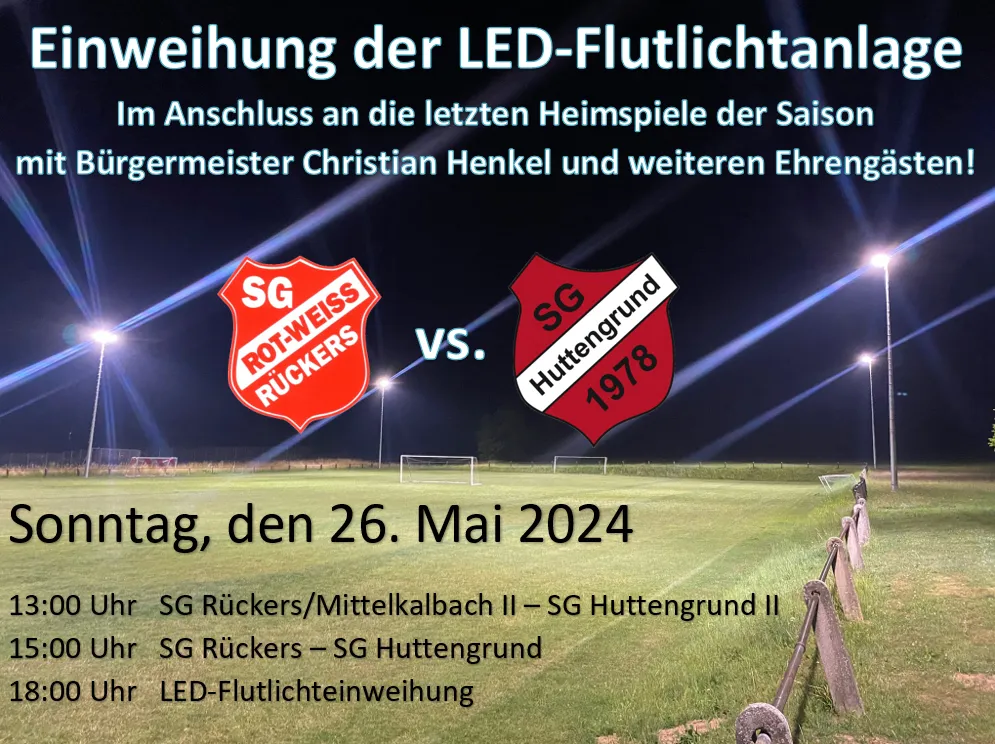 Offizielle Übergabe der neuen LED-Flutlichtanlage am 26.05.2024