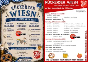 Rückerser Wiesn vom 18.09.2026 - 20.09.2026