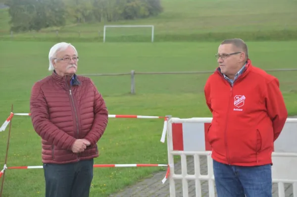 Gedenkstein-Enthüllung und Vorstellung Werbetafel